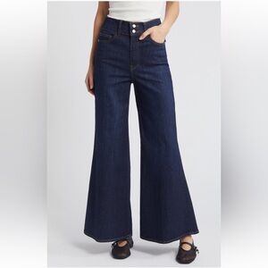 Frame Le Palazzo High Waist Crop Wide Leg Jeans Sz32